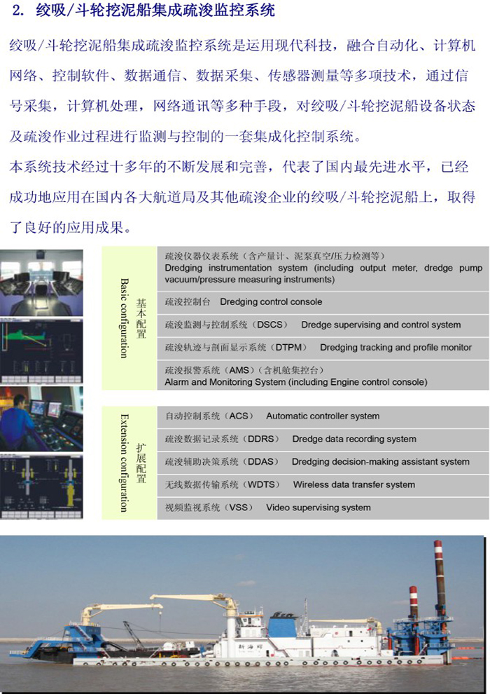 絞吸/斗輪挖泥船集成疏浚監控系統
